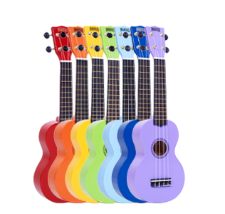 Mahalo Rainbow Soprano Ukulele's